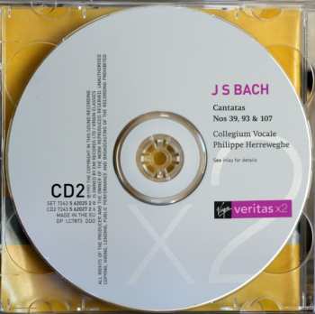 2CD Johann Sebastian Bach: Cantatas 39, 73, 93, 105, 107, 131