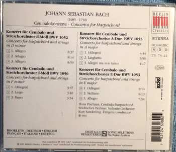 CD Johann Sebastian Bach: Cembalokonzerte BWV 1052, 1053, 1055, 1056