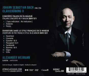 CD Johann Sebastian Bach: Clavierübung II