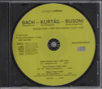 CD Johann Sebastian Bach: Contrapunctus XIX / Bach-Transkriptionen / Fantasia Contrappuntistica