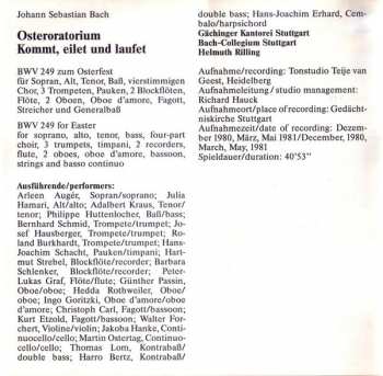 CD Johann Sebastian Bach: Osteroratorium (BWV 249 Kommt, Eilet Und Laufet, Kantate BWV 6 Bleib Bei Uns)