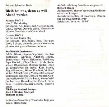 CD Johann Sebastian Bach: Osteroratorium (BWV 249 Kommt, Eilet Und Laufet, Kantate BWV 6 Bleib Bei Uns)
