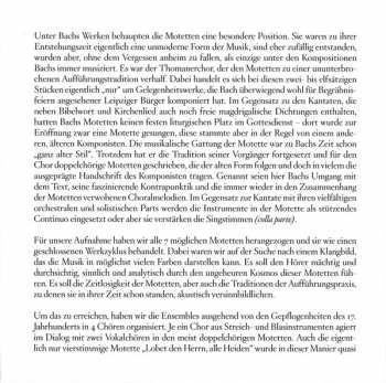 CD Johann Sebastian Bach: Die Motetten