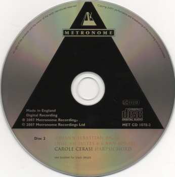 2CD Johann Sebastian Bach: English Suites BWV 806-811