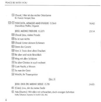 2CD Johann Sebastian Bach: Peace Be With You