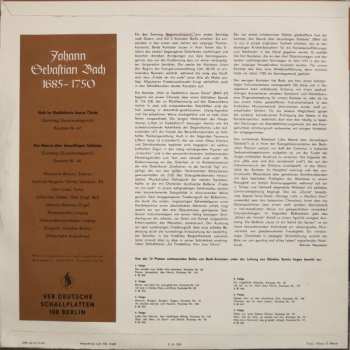 LP Johann Sebastian Bach: Halt Im Gedächtnis Jesum Christ, Kantate Nr. 67 / Am Abend Aber Desselbigen Sabbats, Kantate Nr. 42 