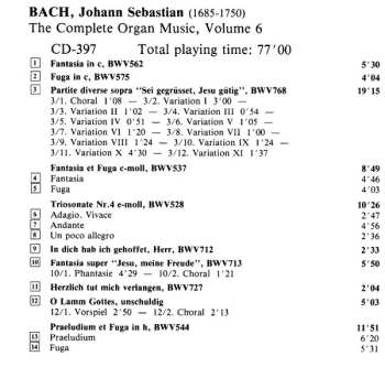 2CD Johann Sebastian Bach: Preludes And Fugues / Toccata In D / Fantasy And Fugue / Trio Sonata In E / Partita "Sei Gegrüsset"