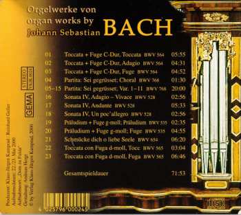 CD Johann Sebastian Bach: Orgelwerke von = Organ Worky By Johann Sebastian Bach