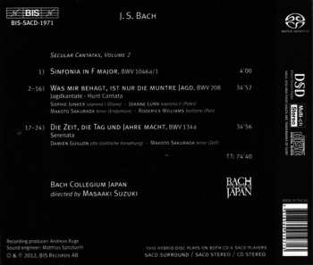 SACD Johann Sebastian Bach: Hunt Cantata - BWV 208 / BWV 134a