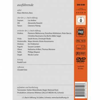 DVD Johann Sebastian Bach: Ich Will Den Kreuzstab Gerne Tragen BWV 56