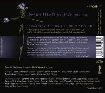 2CD Johann Sebastian Bach: Johannes-Passion (2nd Version 1725)