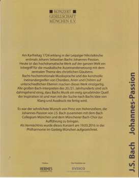 DVD Johann Sebastian Bach: Johannes-Passion, BWV 245 - Fassung Von 1724 Mit Zusätzlich 3 Arien Aus Der Fassung von 1725, BWV 245a