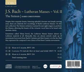 CD Johann Sebastian Bach:  Lutheran Masses Volume II
