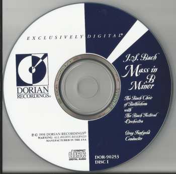 2CD Johann Sebastian Bach: J.S. Bach: Mass In B Minor BMV 232