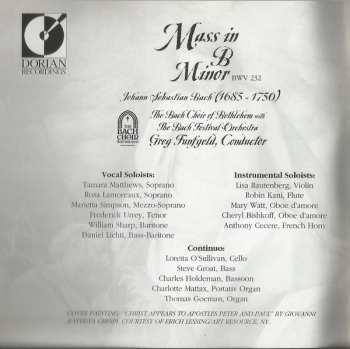 2CD Johann Sebastian Bach: J.S. Bach: Mass In B Minor BMV 232