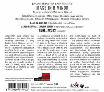 2CD Johann Sebastian Bach: Mass In B Minor