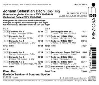 4CD/Box Set Johann Sebastian Bach: Brandenburgische Konzerte / Orchestral Suites / Passacaglia C Minor / Toccata And Fugue D Minor / Prelude And Fugue E Flat Major