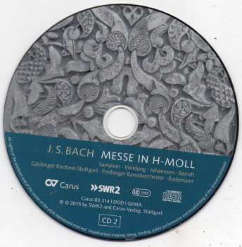 2CD Johann Sebastian Bach: Messe In H-Moll / Mass In B Minor - BWV 232