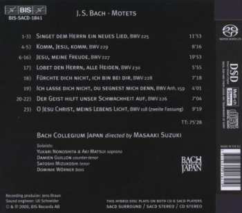 SACD Johann Sebastian Bach: Motets