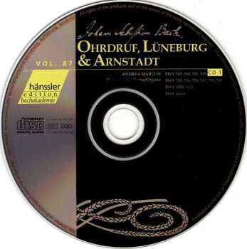 2CD Johann Sebastian Bach: Organ Works / Orgelwerke / Œuvres Pour Orgue: Ohrdruf, Lüneburg & Arnstadt
