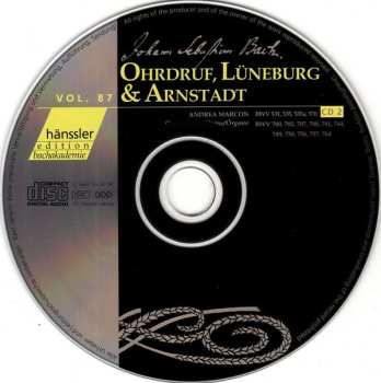 2CD Johann Sebastian Bach: Organ Works / Orgelwerke / Œuvres Pour Orgue: Ohrdruf, Lüneburg & Arnstadt