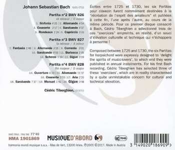 CD Johann Sebastian Bach: Partitas No. 2, 3, 4
