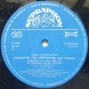 3LP/Box Set Johann Sebastian Bach: Concertos For Harpsichord And Strings (Complete) (3xLP + BOX + INSERT)