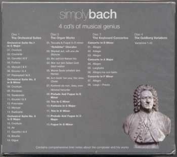 4CD Johann Sebastian Bach: Simply Bach 