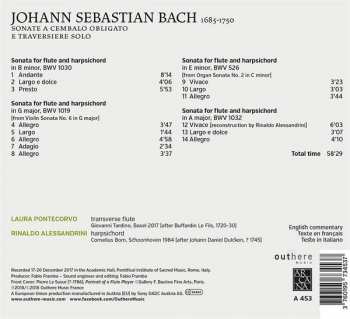 CD Johann Sebastian Bach: Sonate E Cembalo Obligato E Traversiere Solo