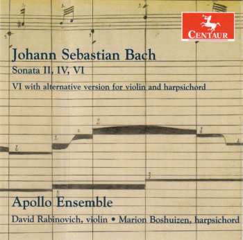 CD Johann Sebastian Bach: Sonaten Für Violine & Cembalo Bwv 1015,1017,1019