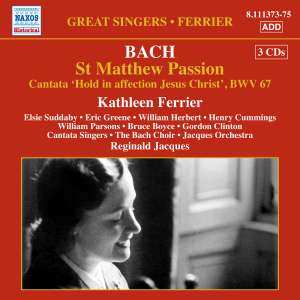Album Johann Sebastian Bach: St Matthew Passion