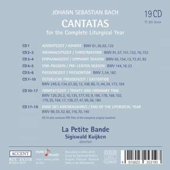19CD/Box Set Johann Sebastian Bach: The Complete Liturgical Year In 64 Cantatas