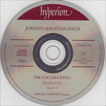 2CD Johann Sebastian Bach: The English Suites