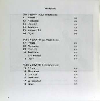 2CD Johann Sebastian Bach: The Six Suites