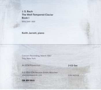 2CD Johann Sebastian Bach: The Well-Tempered Clavier Book I
