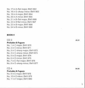 5CD/Box Set Johann Sebastian Bach: The Well-Tempered Clavier = Das Wohltemperierte Clavier = Le Clavier Bien Tempéré