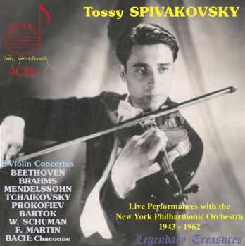 4CD Johann Sebastian Bach: Tossy Spivakovsky - Legendary Treasures