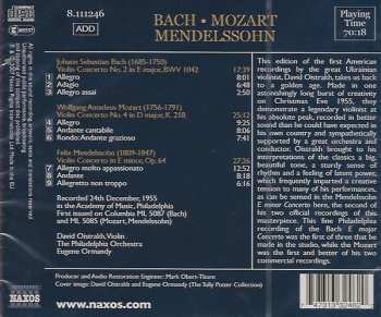 CD Johann Sebastian Bach: Violin Concertos