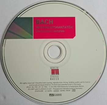 CD Johann Sebastian Bach: Weihnachtskantaten (Christmas Cantatas)