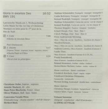 3CD Johann Sebastian Bach: Weihnachtsoratorium · Christmas Oratorio · Oratorio De Noël / Gloria In Excelsis Deo BWV 191