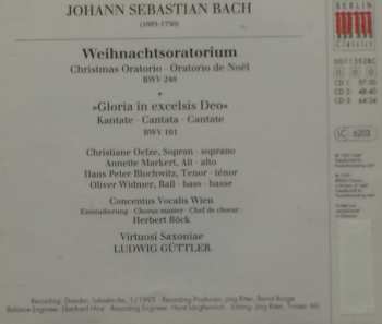 3CD Johann Sebastian Bach: Weihnachtsoratorium · Christmas Oratorio · Oratorio De Noël / Gloria In Excelsis Deo BWV 191