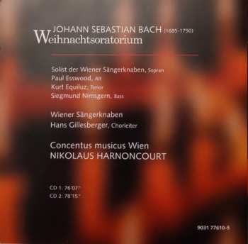 2CD Johann Sebastian Bach: Weihnachtsoratorium