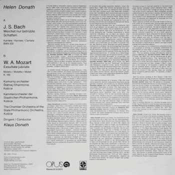 LP Johann Sebastian Bach: Weichet Nur Betrübte Schatten / Exsultate Jubilate