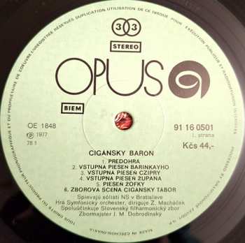LP Johann Strauss Jr.: Cigánsky Barón