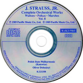 CD Johann Strauss Jr.: J. Strauss, Jr.:  Edition • Vol. 8