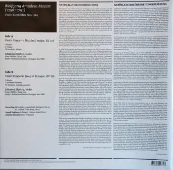 LP Wolfgang Amadeus Mozart: Violin Concertos Nos. 3 & 4