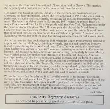 CD Johanna Martzy: Vol. 1