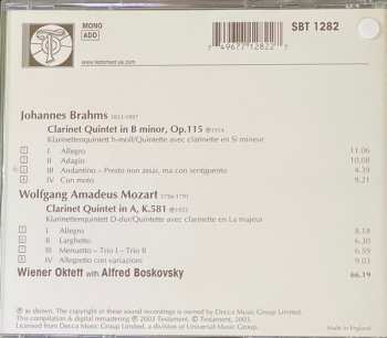 CD Johannes Brahms: Clarinet Quintets