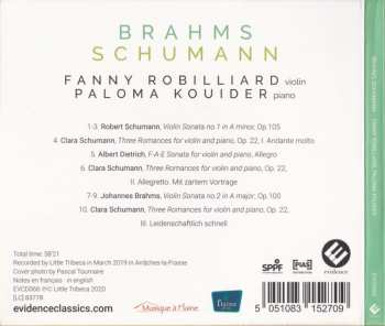 CD Robert Schumann: Brahms Schumann