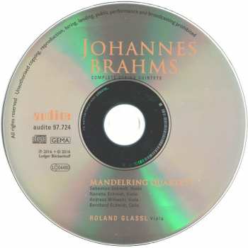 CD Johannes Brahms: Complete String Quintets
